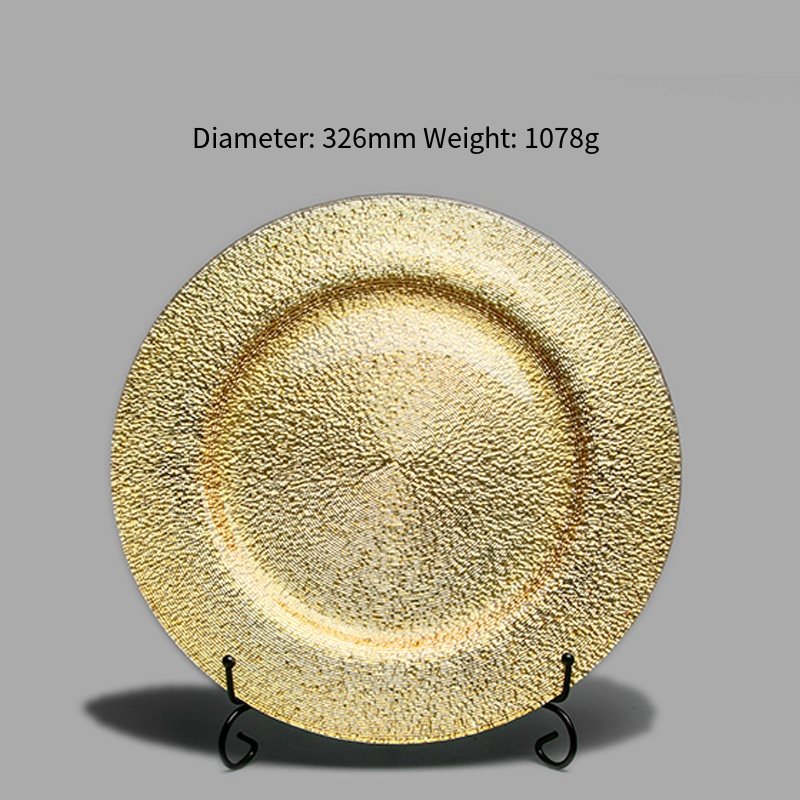 313-餐盘-金色