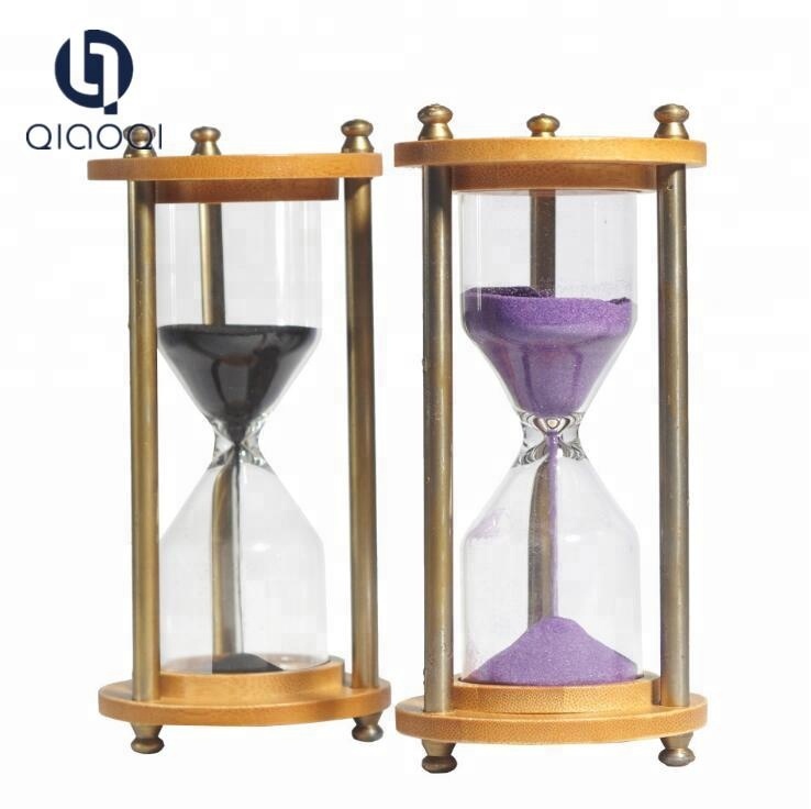 Sandy Clock China Handmade Craft Glass Gift DIY Glass Metal Hourglass Sand Timer ...