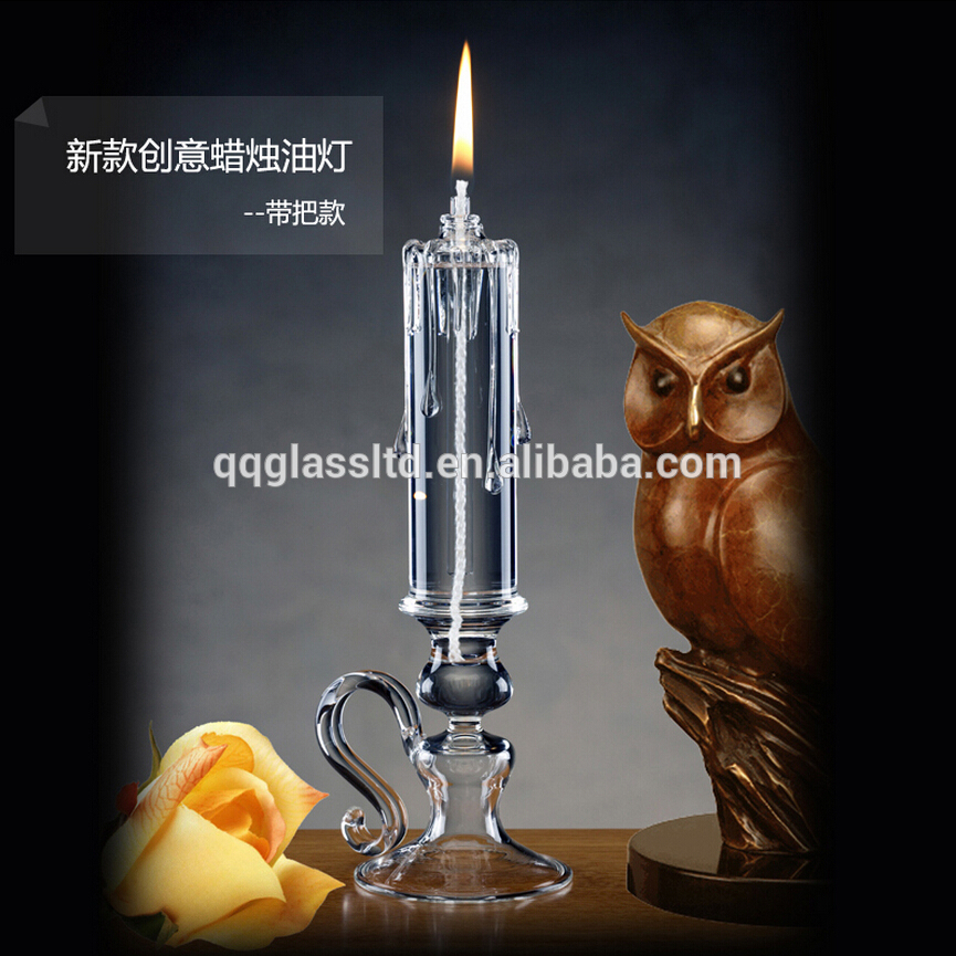 European style new candle oil lamp with handle