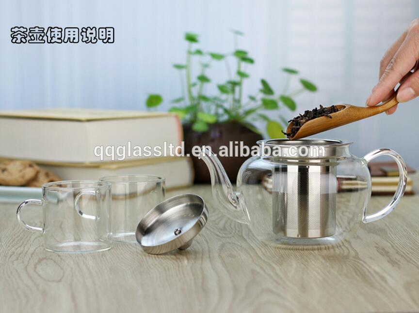 500ml Borosilicate Glass Teapot With Infuser For Induction Cooking
