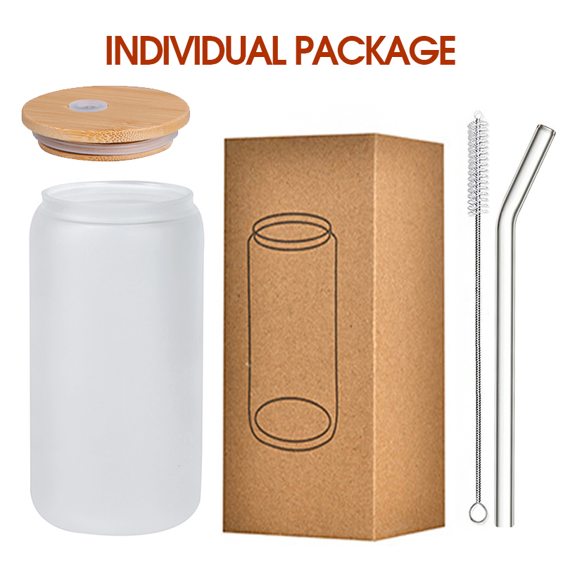 borosilicate glass cup with lid