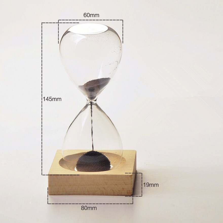 iron powder magnetic magnet hourglass
