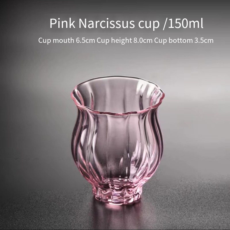l粉色水仙杯