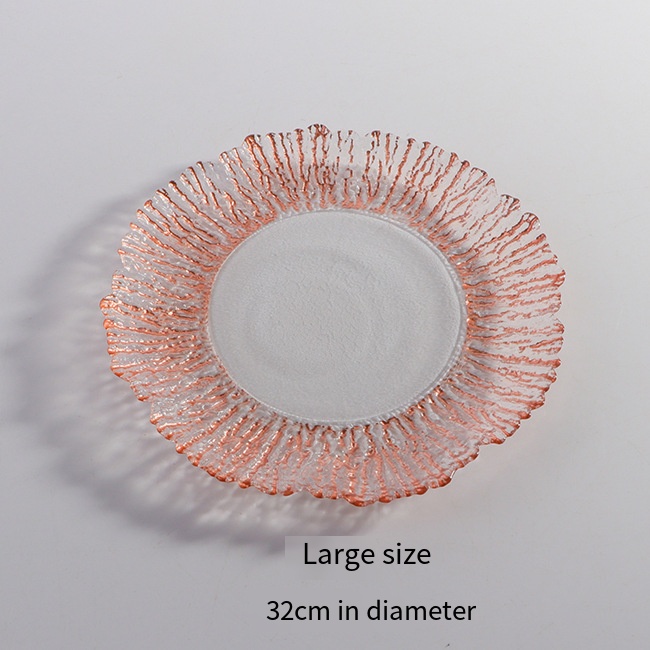 sku-32CM玫瑰金珊瑚盘-9