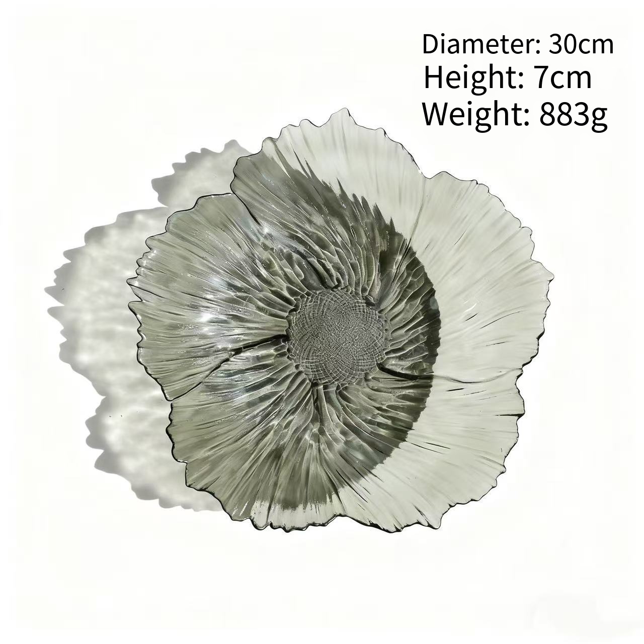 sku-烟灰色花朵盘大号-12