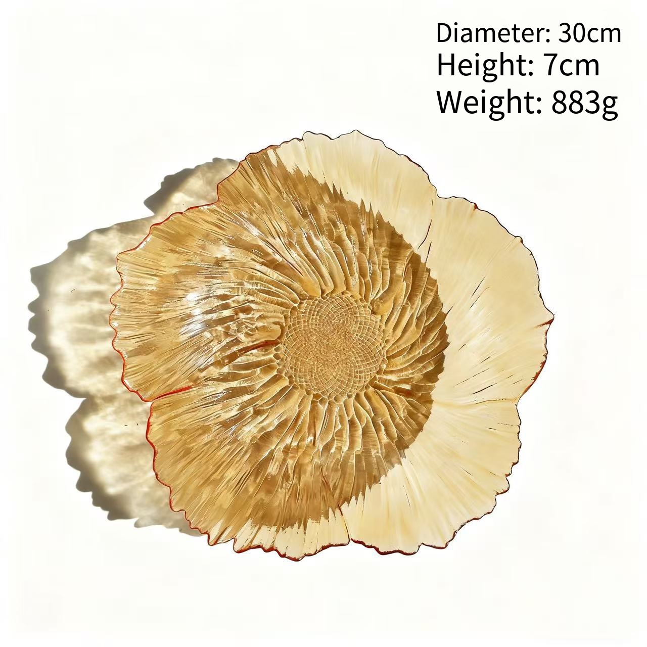 sku-琥珀色花朵盘大号-9