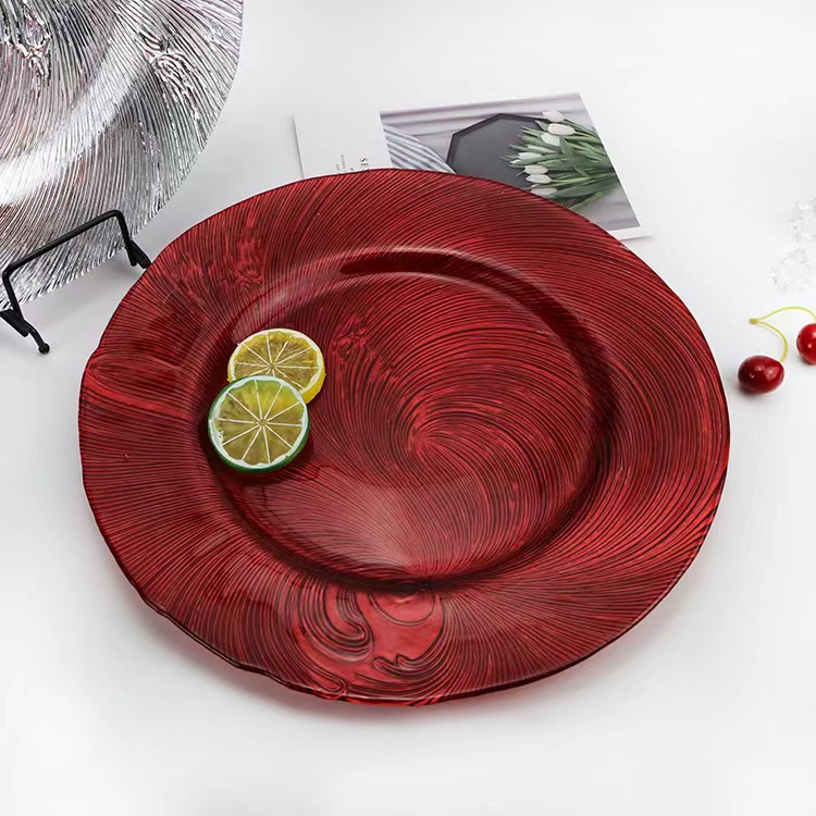 sku-红色纹理盘-1