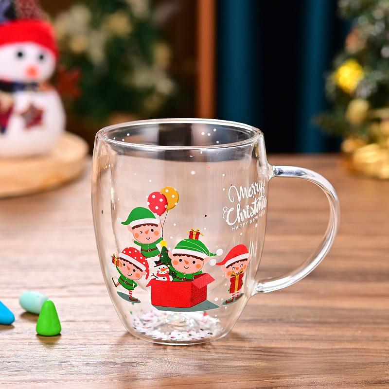 圣诞礼物款双层圣诞杯