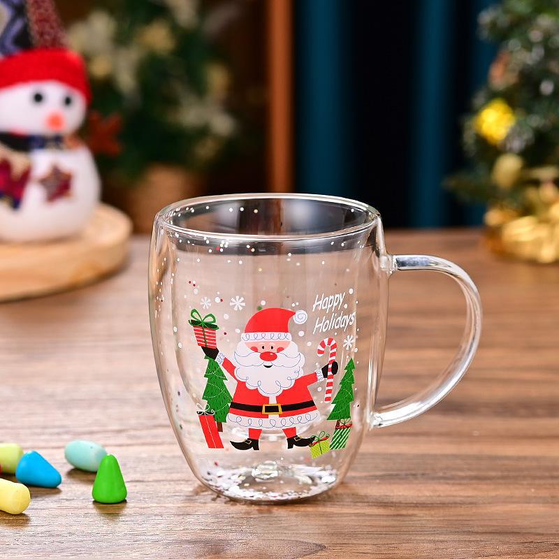 圣诞老人款双层圣诞杯